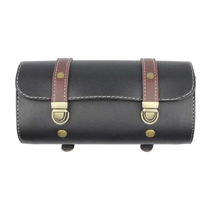 TOURBON - Sacoche De Guidon De Vélo En Toile Imperméable Avec Bandoulière | Vert | Dimensions 27x13x13 Cm | Pour Téléphone, Clés, Outils