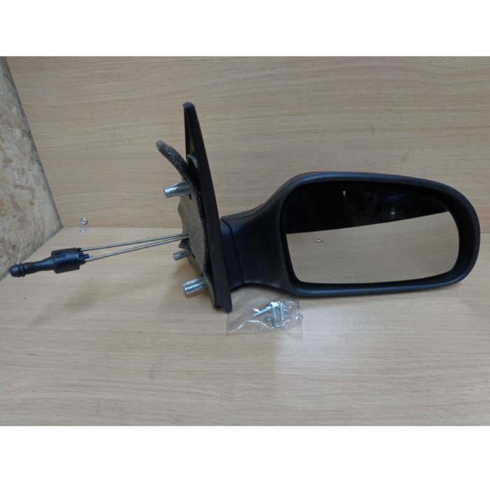 Rétroviseur Droit Mécanique Noir Repiauto - Compatible Citroën Saxo Phase 1 1996-1999