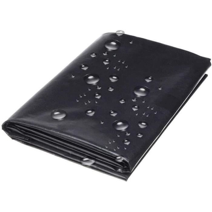 Bâche HDPE Imperméable Pour Bassin / Étang Koï - 3x3m à 6x9m, Doublure Robuste Et Flexible