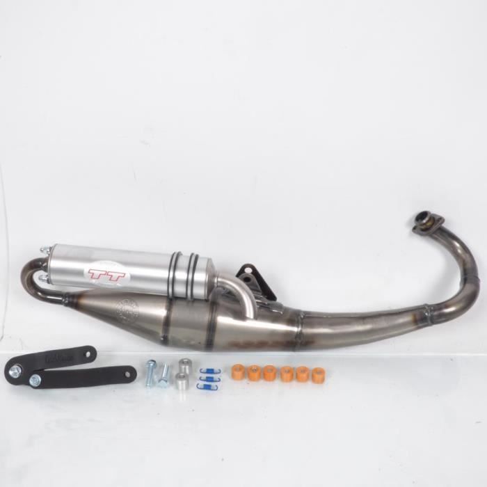 Pot D'échappement Leovince Pour Gilera 50 ICE (après 2001) - Kit Complet Avec Silencieux, Support, Galets, Ressorts
