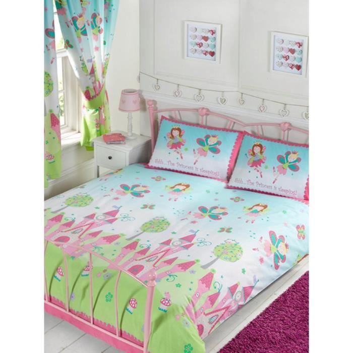 La princesse dort Double housse de couette et taie d'oreiller Set
