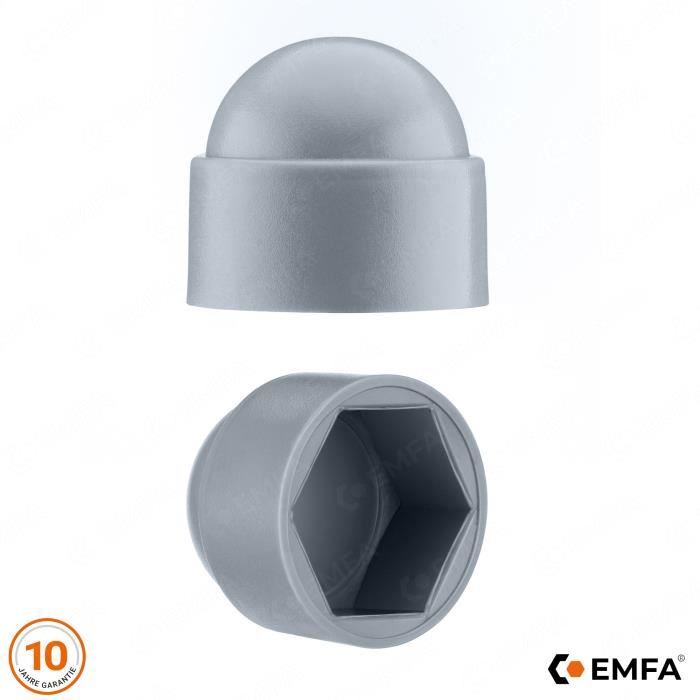 Cache écrou - Non Spécifié - M10 - Lot De 20 - Plastique - Blanc - Foto 2