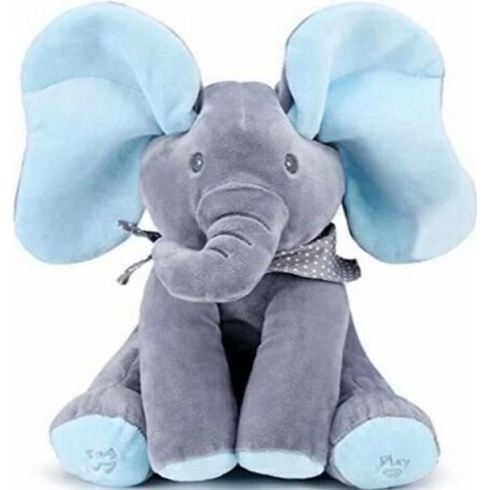Peluche elephant qui se cache les yeux