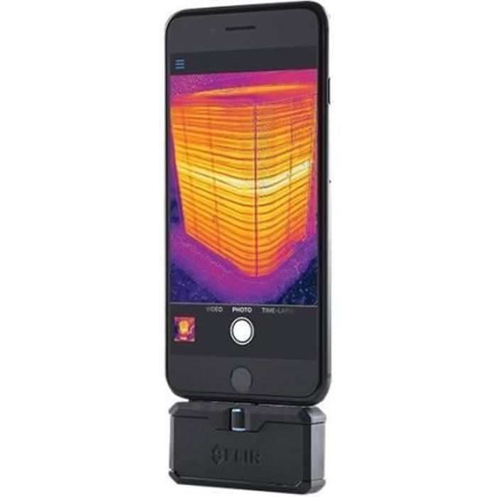Caméra thermique et lumière visible FLIR One Pro LT pour iOS avec fixation sur smartphone