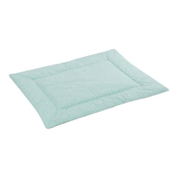 Tapis De Parc Bebe Vert Menthe Et Blanc Feuilles 80x100cm Little Dutch Vert Cdiscount Puericulture Eveil Bebe