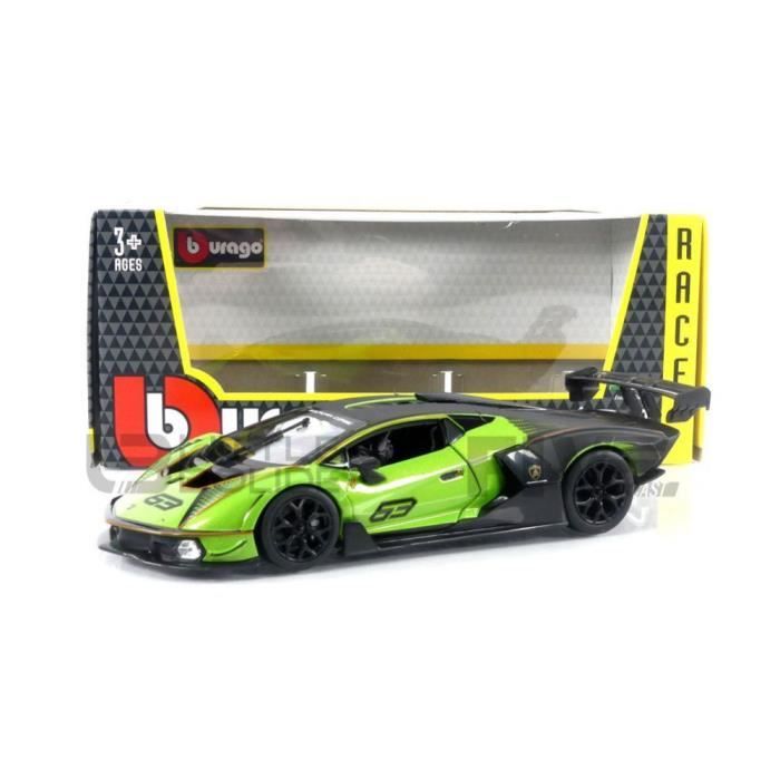 Voiture Miniature de Collection - BBURAGO 1/24 - LAMBORGHINI Essenza SCV12  - Green / Black - 28017GR - Cdiscount Jeux - Jouets