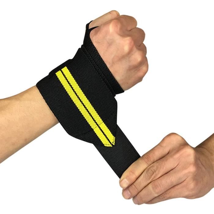 Protège-poignet,1 paire de bracelets de poignet de Sport, Support de poignet,  pour la musculation, l'entraînement - Black and Red - Achat / Vente 1 paire  de bracelets de poigne - Cdiscount
