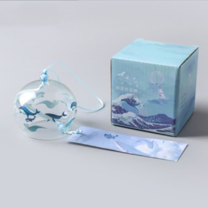 Campane A Vento Giapponesi Falytemow - In Vetro Con Pesci Rossi, Fatte A Mano, Per Interni/Esterni - Foto 8