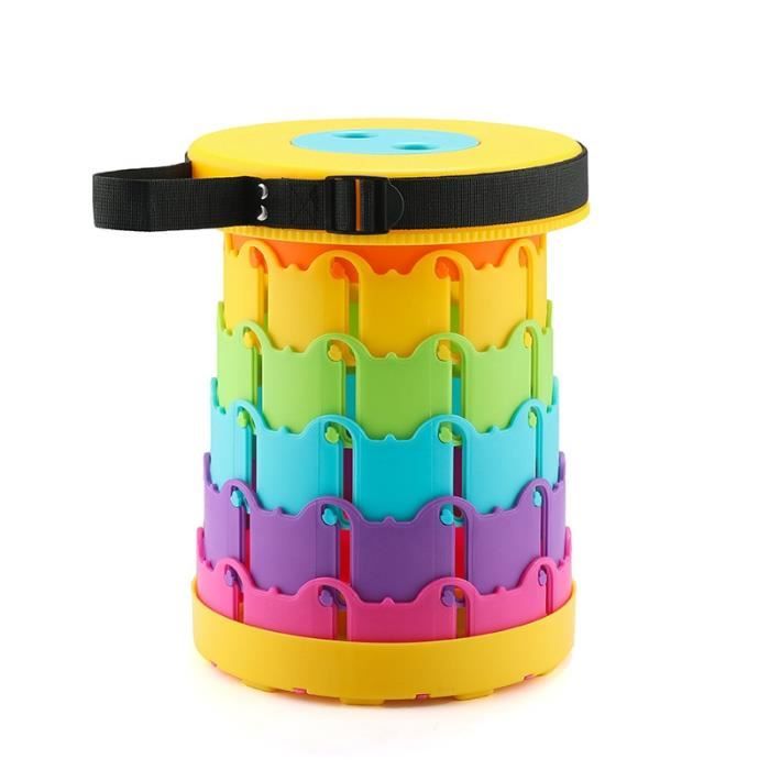 Tabouret Pliable Portable Pour Camping, Pêche, Randonnée - Siège Télescopique Adulte Réglable Jusqu'à 45 Cm - 5