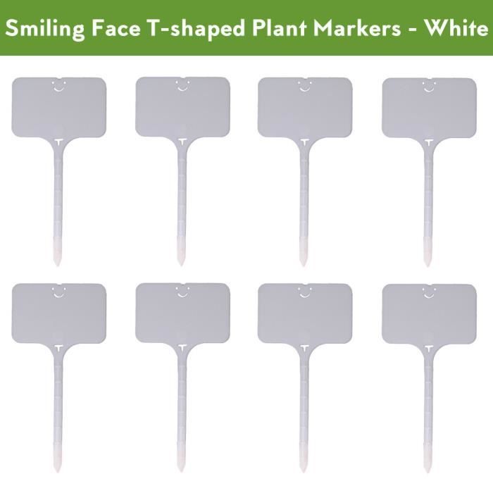 200 étiquettes De Jardinage Blanches 5x1cm - Plastique Durable, Imperméables, Réutilisables - 4