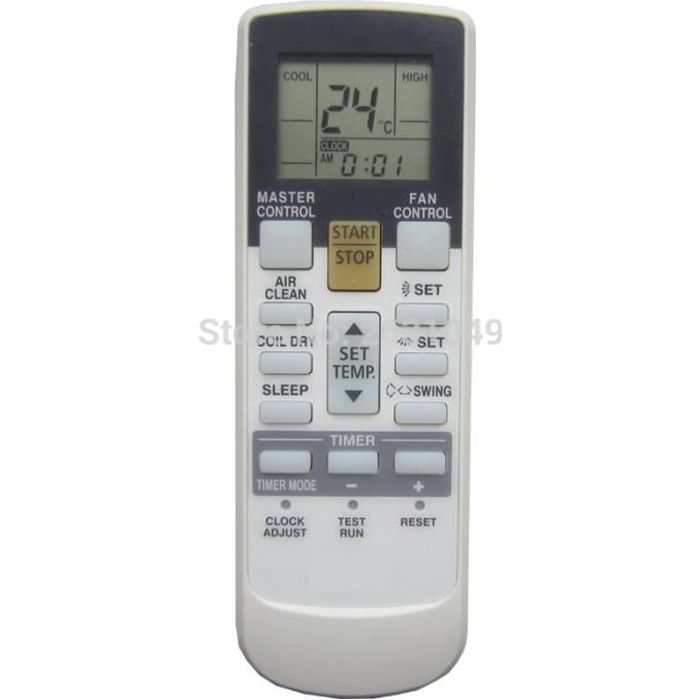 Télécommande Remplacement Climatiseur Fujitsu Double Affichage - Compatible AR REM1U ASU9RLS3Y Etc.