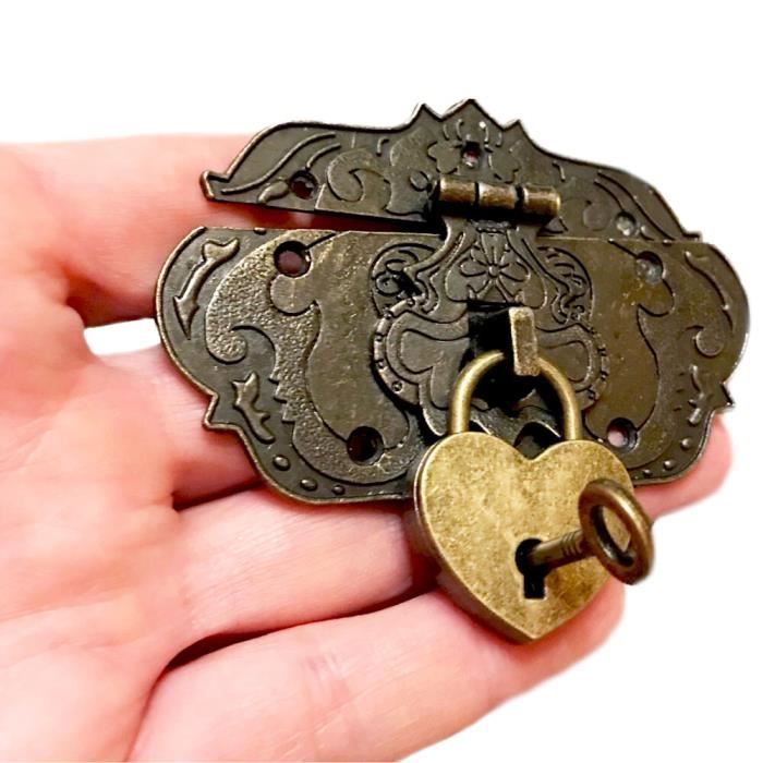 Serrure Barillet Bo te Bijoux Antique Bo te cadeau Caisses Vin 