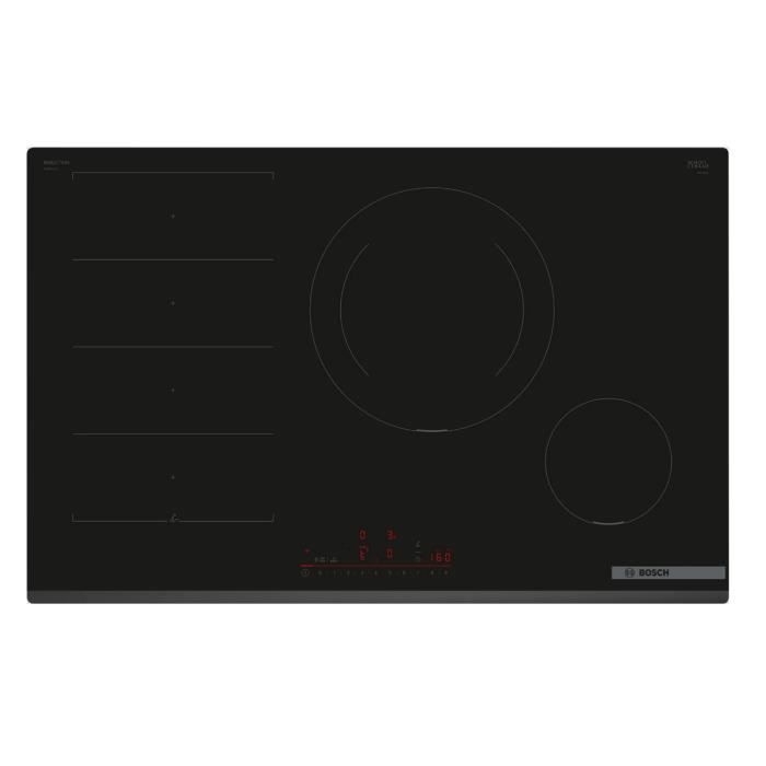 Bosch Table de cuisson induction 80cm 4 feux 7400w noir - PXE831HC1E
