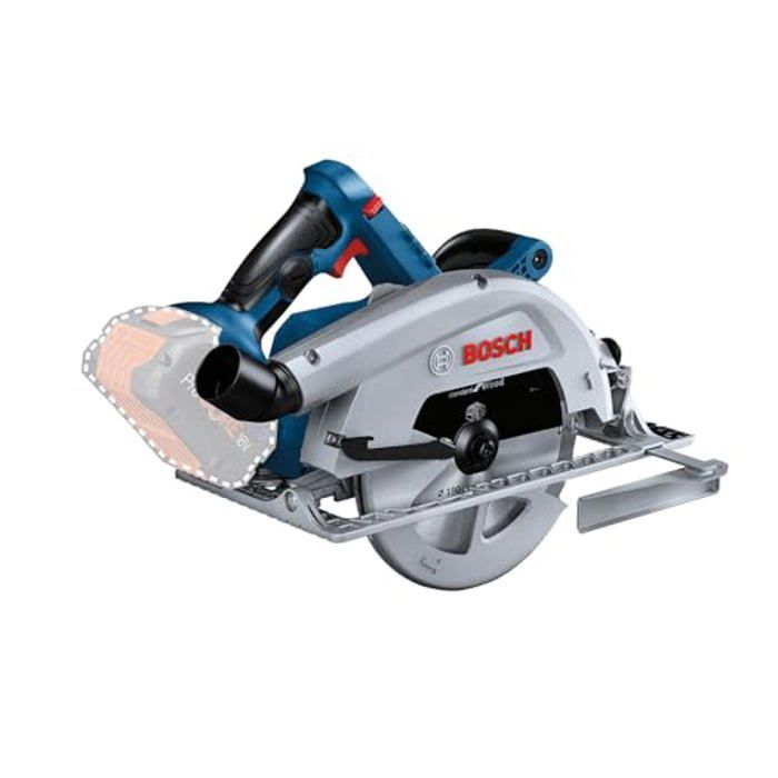 Bosch Scie circulaire sans-fil - GKS 18V-68 - 1800W - Profondeur de coupe 70mm - Ergonomie améliorée