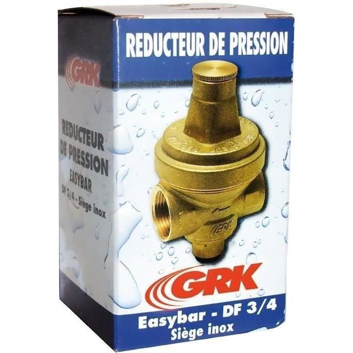 Réducteur de pression central - BOUTTE - FF. 20x27 - Corps en laiton et siège en inox - Norme NF