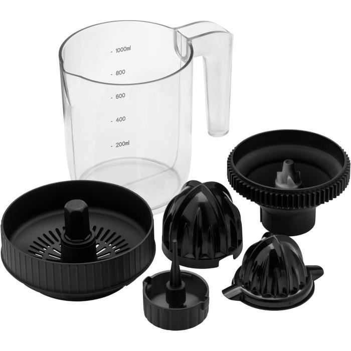 TM Electron Presse-agrumes électrique - Carafe 700 Ml, 2 Cônes, Réglage De Pulpe, 40W - Rapide Et Facile à Nettoyer, Idéal Pour Toute La Famille - 8