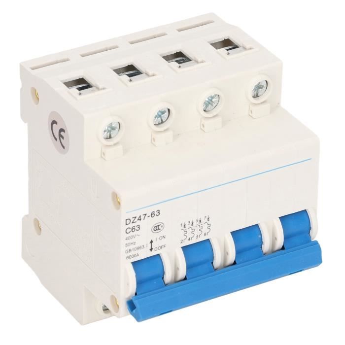 Disjoncteur Tétrapolaire 40A 230/400V DZ47-63 C40 - Neuf Uxcell Pour Installation électrique