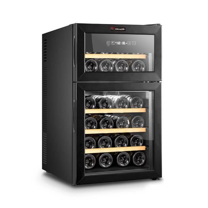 Cave de Chambrage Double Zone DOPPIOVINO24 Climadiff 24 bouteilles 2