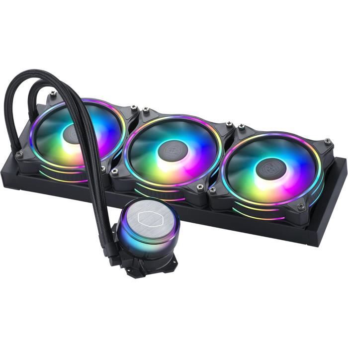 Cooler Master MasterLiquid ML360 Illusion ARGB Refroidisseur liquide pour processeur AIO en boucle ferméedôme translucideradiat