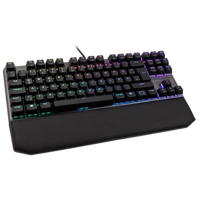 Cooler Master MasterKeys MK730 Gaming Tastatur, MX-Red, RGB, TKL 0,000000 Noir