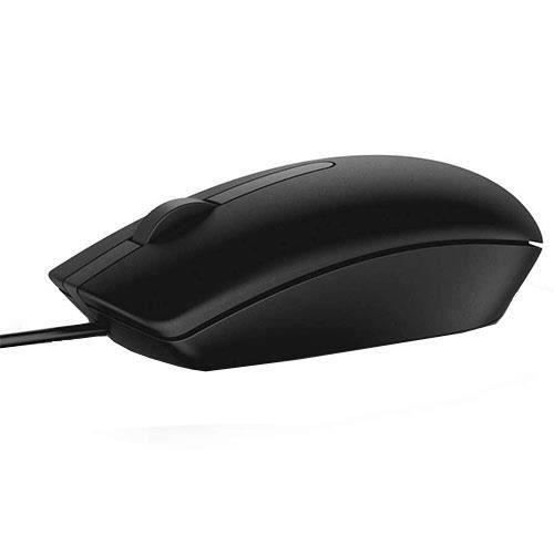 Souris optique filaire USB - DELL - MS116 - 1000 DPI - Ambidextre - Noir