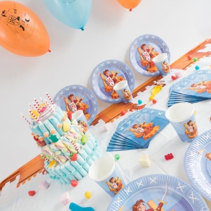 Kit Anniversaire 6 Personnes Chevalier Dynastrib Cdiscount Maison
