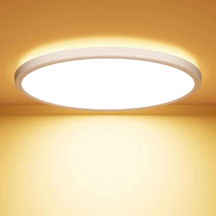 LOVHAUS Plafonnier LED, Plafonniers 3 Couleurs-3000K/4000K/6500K, Lampe