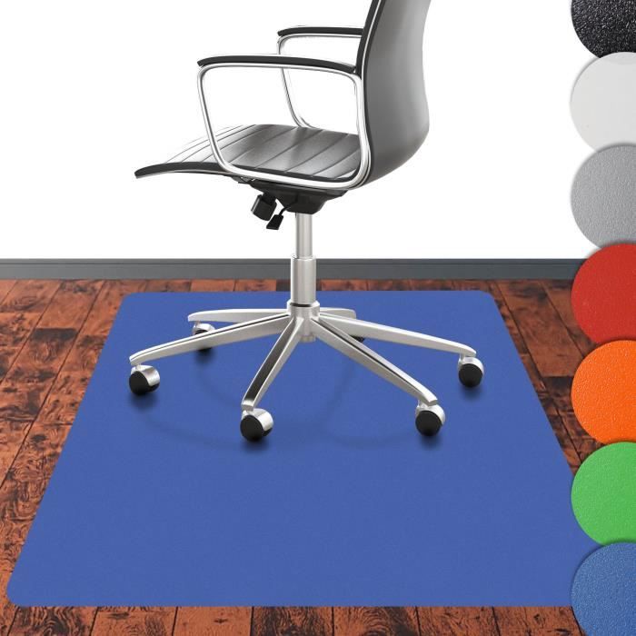 NOVA FORMA Protection de sol design & anti-rayures – Tapis de chaise pour parquet, carrelage, etc. – 90 x 120 cm, bleu