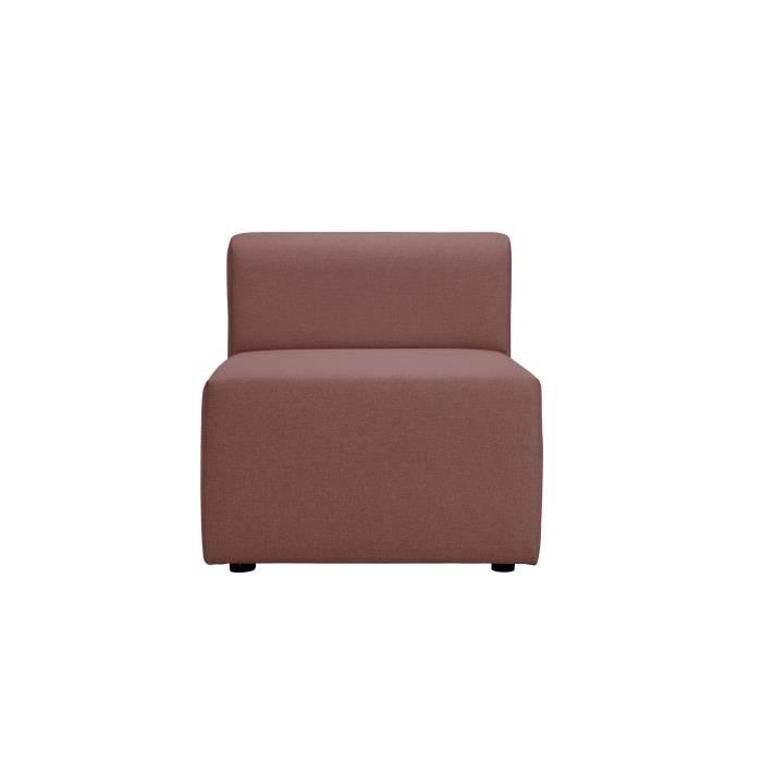 chauffeuse 70 pour canapé modulable en tissu - gaucet - pinot - rose - design - made in france