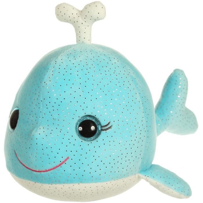 Peluche sonore GIPSY - Bella Bloo Friends - Baleine - 18 cm - Bleu turquoise