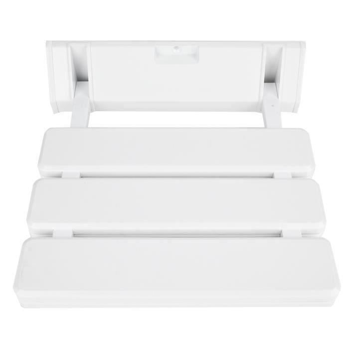 LUE BONA Banc de douche pour douche intérieure, tabouret de douche d'angle en HDPS blanc pour se raser les jambes, étagère de rangement imperméable de 43,2 cm pour salle de bain, petit siège de LUE BONA Banc de douche pour douche intérieure, tabouret de douche d'angle en HDPS blanc pour se raser les jambes, étagère de rangement imperméable de 43,2 cm pour salle de bain, petit siège de