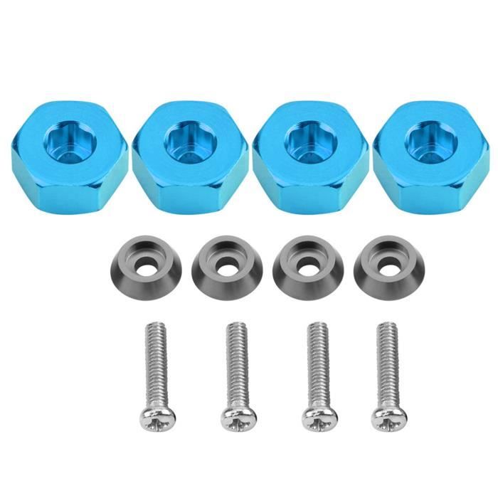 Vgoohobby 4Pack 12mm Metal Wheel Hex Hub Adapter Connector Compatible with WPL B14K C-14 C-24 1/16 MN-D90 MN-D90K MN45 MN99 1/12