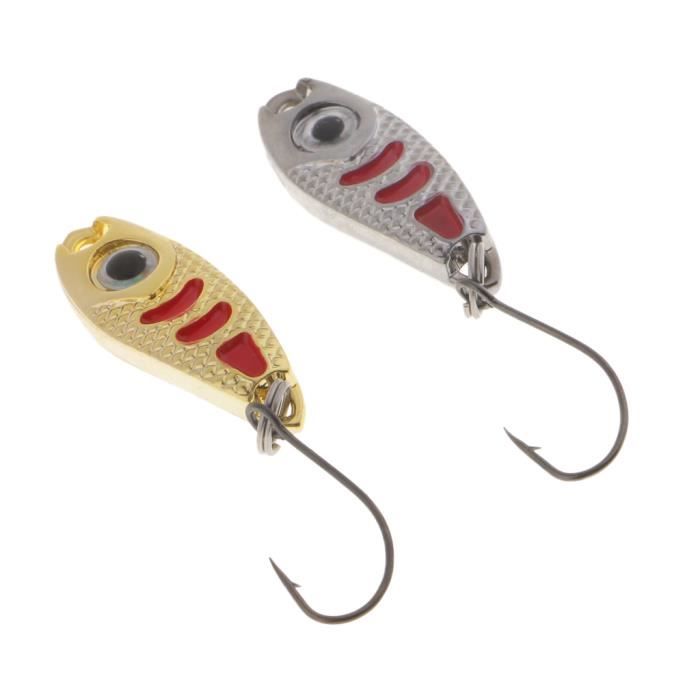 50 Leurres De Pêche Assortis – Cuillères Métal Crankbait Seasky, 1,5g