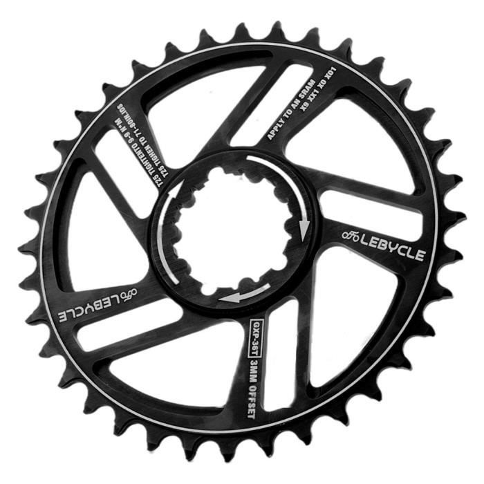 Protège Plateau De Pédalier 48T 12 Cm – Housse De Protection Pour Manivelle VTT, Installation Rapide
