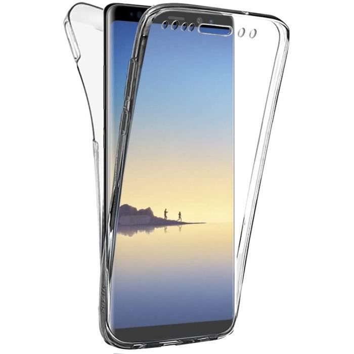 Coque Gel Samsung Galaxy Note 8 Coque 360 Degres Protection Integral Anti Choc Etui Ultra Mince Transparent Invisible pour Galaxy Cdiscount Telephonie