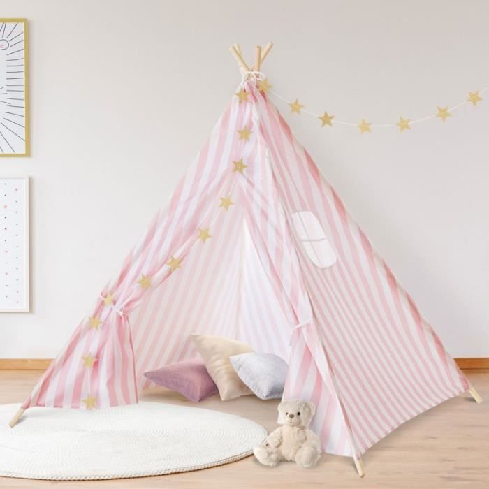 Tente de Jeu pour Enfant Tipi Rose