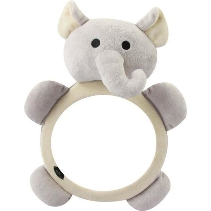 Miroir De Sécurité Voiture Pour Bébé éléphant - Rétroviseur Intérieur, Fixation Siège Auto, Observation Enfant Sans Se Retourner