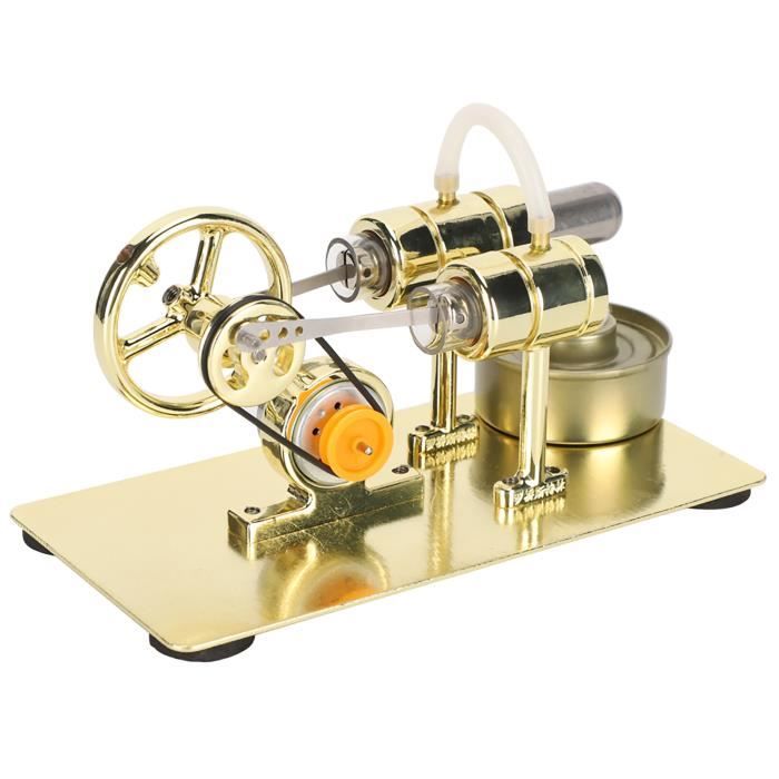 Kit Moteur Stirling En Forme De Voiture – Pré-assemblé – Alliage De Zinc – Éducatif Et Déco – Fonctionne à L’alcool
