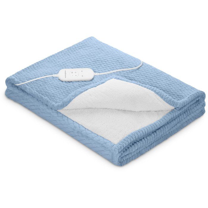 Couverture chauffante reversible - MEDISANA - HB 415 - 120 W - 9 réglages - 180 x 130 cm - Bleu