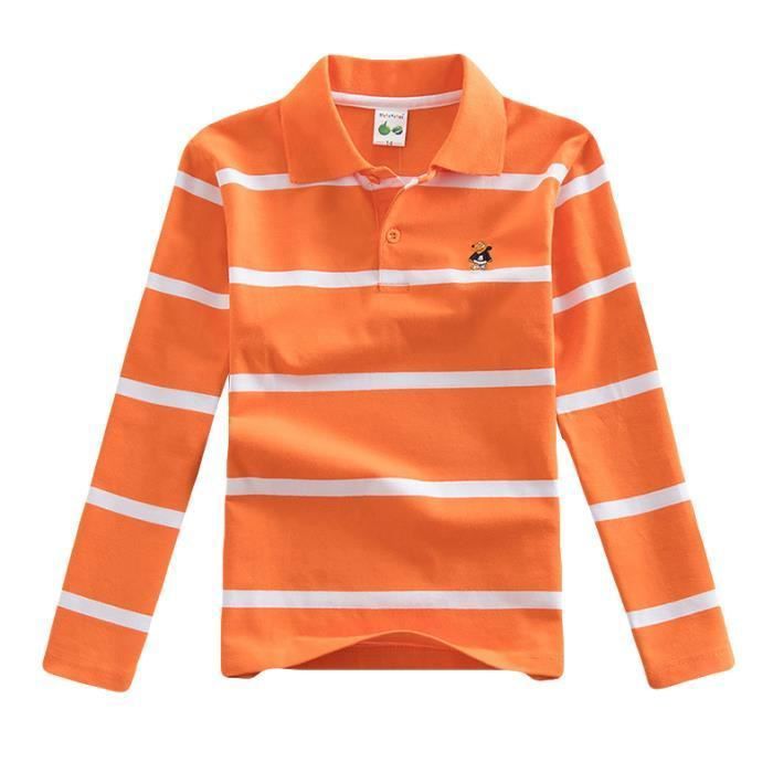 Polo manches longues hotsell garcon