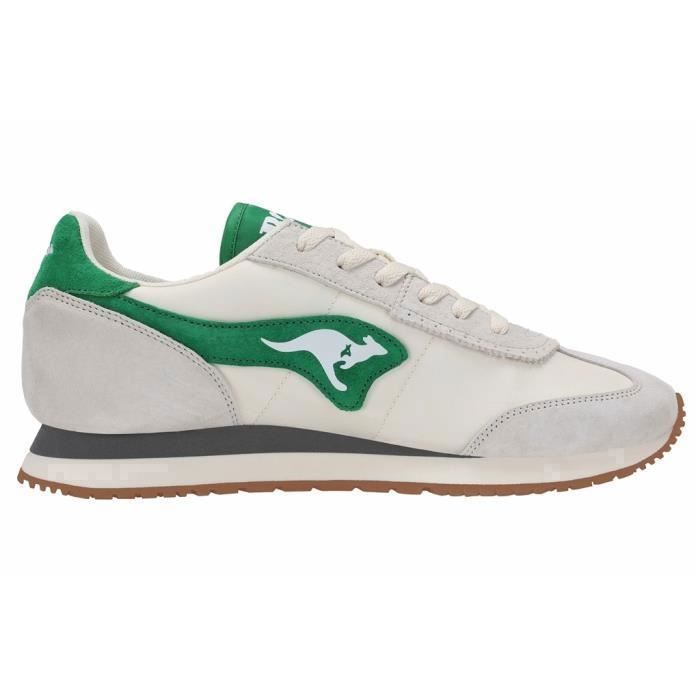 KangaROOS Baskets KangaROOS Aussie 2.0 - Nimbus cloud/green - 36 - Homme - Plat - Lacets - Textile