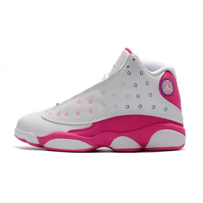 Chaussures de running Nike Air Jordan 13 Run Retro High pour Femme et Homme Blanc Taille 38 Blanc Cdiscount Chaussures
