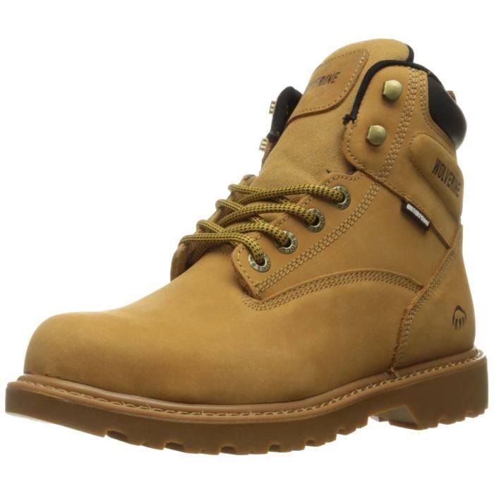 Wolverine Floorhand 6 pouces travail Toe en acier tanche