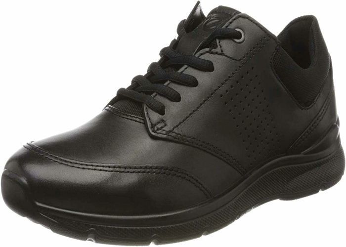 ECCO Baskets Homme - ECCO - Cuir Noir - Lacets - Confortables - Décontractées