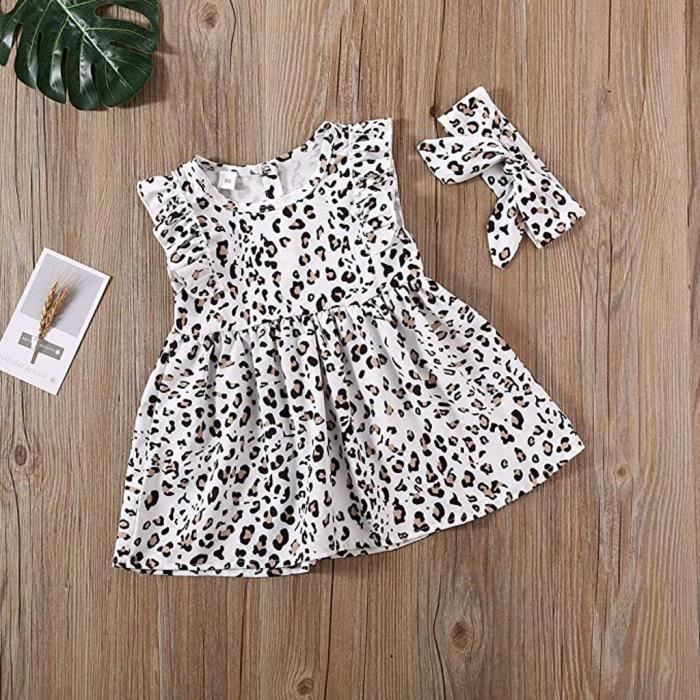 Robe Bébé YOUNGLAND - Taille Nouveau-né 6 Mois - Blanche à Bordure Rose - Sans Manches