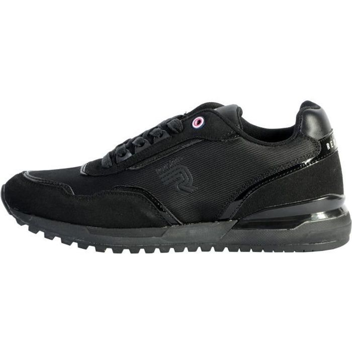 Baskets Redskins - Homme - Noir/Vernis Noir - Cuir, Synthétique - Lacets - Confort exceptionnel