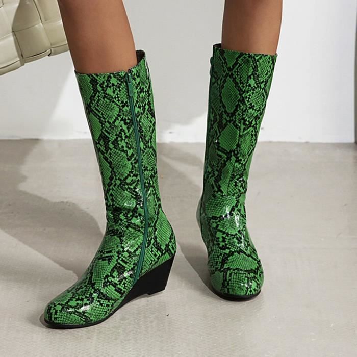bottines femme serpent