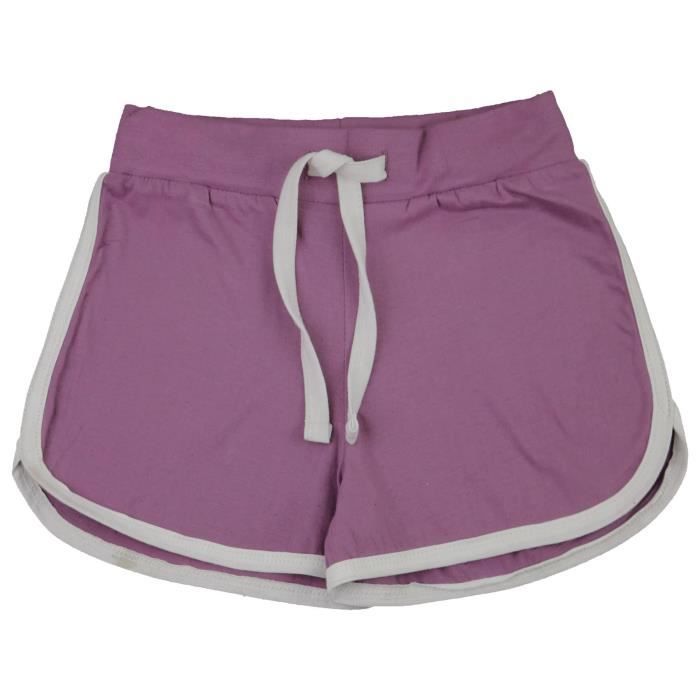 Short Fille Camouflage A2Z - 100% Polyester, Taille élastique Avec Cordon - Pour Sport, Plein Air, Détente