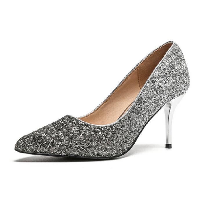 Femmes Classique Escarpins Bout Pointu À Enfiler Talons Hauts Paillettes Fête Chaussures Femmes Femmes Classique Escarpins Bout Pointu À Enfiler Talons Hauts Paillettes Fête Chaussures Femmes