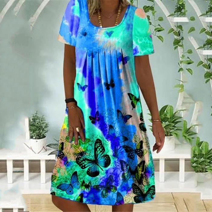 Robe imprimé papillon discount